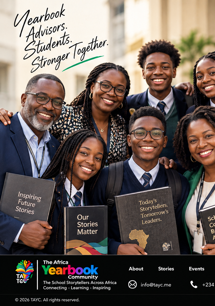 Yearbook advisors and students together in a school community